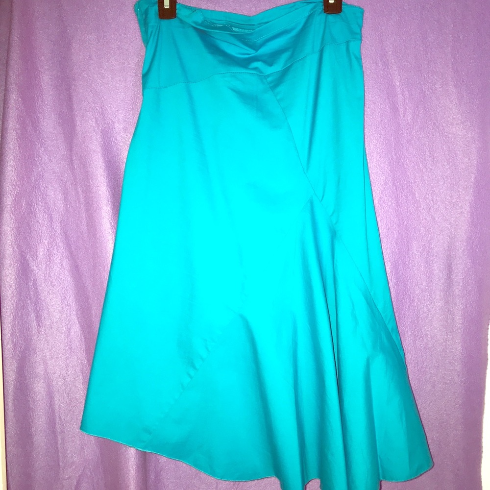 Blue Summer Asymmetrical Skirt